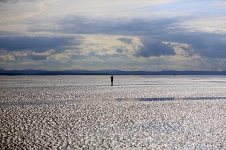 Another Place - Crosby Beach by Antony Gormely . Photography by Paul Pickard